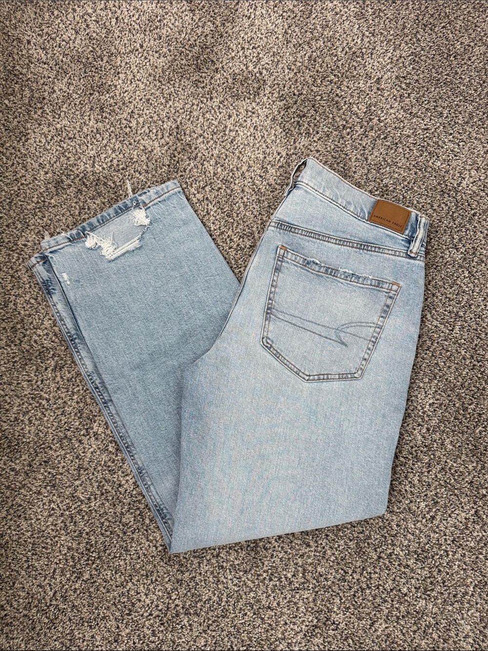 American Eagle Outfitters Light Wash Straight Jeans